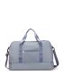 Letter Detail Duffel Bag Large Capacity Double Handle