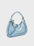 Faux Pearl Decor Hobo Bag Medium For Daily Working