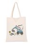 Cartoon Graphic Shopper Preppy For Shopping