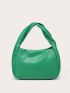 Minimalist Hobo Bag Ruched Handle For Daily