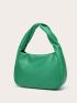 Minimalist Hobo Bag Ruched Handle For Daily