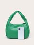 Minimalist Hobo Bag Ruched Handle For Daily