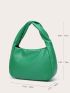 Minimalist Hobo Bag Ruched Handle For Daily