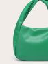 Minimalist Hobo Bag Ruched Handle For Daily