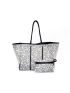 Colorblock Tote Bag Polka Dot Pattern Shoulder Tote Bag With Purse