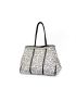 Colorblock Tote Bag Polka Dot Pattern Shoulder Tote Bag With Purse