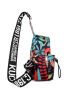 Mini Leaf Pattern Fanny Pack Letter Patch Decor Sling Bag