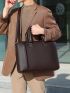 Oversized Classic Briefcase PU For Business