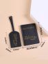 2pcs Passport Case Luggage Tag Letter Graphic