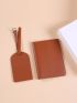 2pcs Passport Case Luggage Tag Minimalist