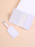 2pcs Passport Case Luggage Tag Minimalist