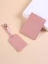 2pcs Passport Case Luggage Tag Minimalist