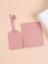 2pcs Passport Case Luggage Tag Minimalist