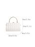 Small Box Bag White Quilted Chain Strap For Party