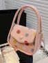 Mini Square Bag Colorful Polka Dots Detail Double Handle For Daily