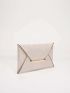 Metal Decor Envelope Bag Contrast Binding