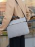 Oversized Classic Briefcase Minimalist