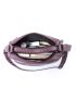 Medium Hobo Bag Zipper PU Purple Fashion For Daily Life