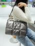 Metallic Pattern Square Bag for Women