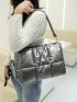 Metallic Pattern Square Bag for Women