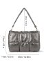 Metallic Pattern Square Bag for Women