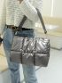 Metallic Pattern Square Bag for Women