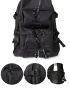 Letter Graphic Laptop Backpack Multi-Pocket Black For School