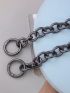 New Thick Round Aluminum Chain & Ring Light Weight Bag Strap Bag Parts Handles Easy Match