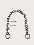 New Thick Round Aluminum Chain & Ring Light Weight Bag Strap Bag Parts Handles Easy Match