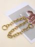 New Thick Round Aluminum Chain & Ring Light Weight Bag Strap Bag Parts Handles Easy Match