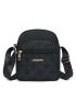 Heart Embroidered Dome Bag Mini Black For Daily