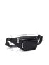 Minimalist Fanny Pack Black Nylon Waterproof For Sport