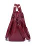 3pcs Tote Bag Set Burgundy Square Bag Wallet, Best Work Bag For Women