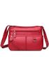 Minimalist Square Bag Braided Detail Red For Daily