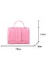 Mini Square Bag Crocodile Embossed Flap Chain Strap For Summer