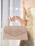 Glitter Square Bag Top Handle For Party Prom Wedding