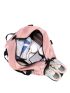 Letter Graphic Travel Bag Double Handle For Weekend Travel