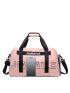 Letter Graphic Travel Bag Double Handle For Weekend Travel