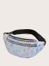 Geometric Pattern Unisex Waist Bag for Women