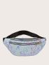 Geometric Pattern Unisex Waist Bag for Women