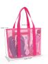 Neon Pink Mesh Beach Bag for Beach