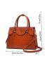 3pcs Brown Crocodile Embossed Tote Bag Set for Women, Best Work Bag For Women