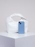 Medium Hobo Bag White Fashionable Top Handle For Daily