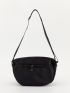 Minimalist Black Crossbody Bag Unisex Style