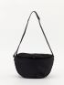 Minimalist Black Crossbody Bag Unisex Style