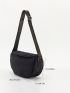 Minimalist Black Crossbody Bag Unisex Style