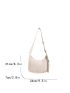 Letter Detail Hobo Bag PU For Daily Life