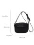 Minimalist Square Bag Mini Black Unisex