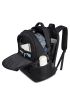 Black Laptop Backpack With Adjustable-Strap Camping Bag