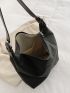 Minimalist Hobo Bag Black Adjustable Strap For Daily